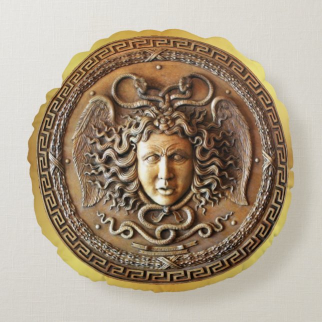 Gorgon Round Pillow (Front)