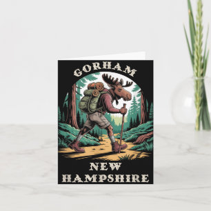 Gorham New Hampshire Nh Mountains Hiking Trail Moo Card