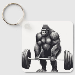Gorila Deadlift Keychain