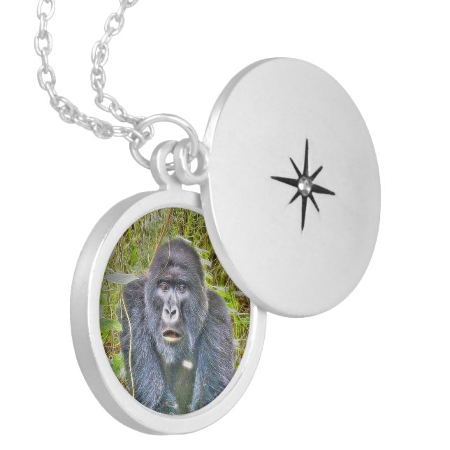 gorilla 715 locket necklace (Front Left)