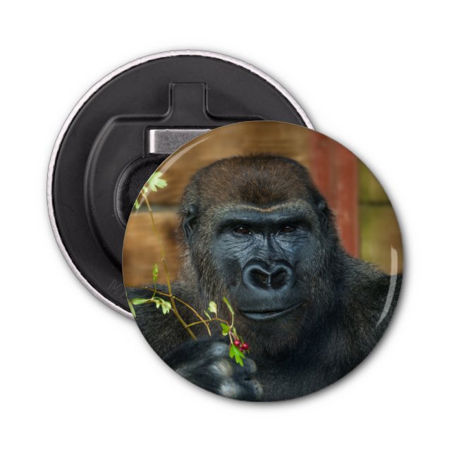 Gorilla And His Berries Bottle Opener (Front)
