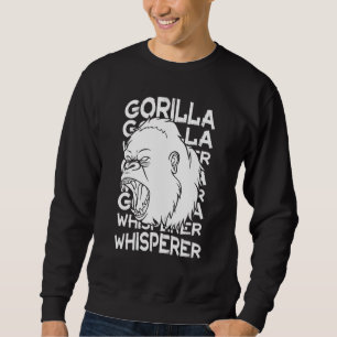Gorilla Animal Quote Monkey Habitat Silverback Wes Sweatshirt