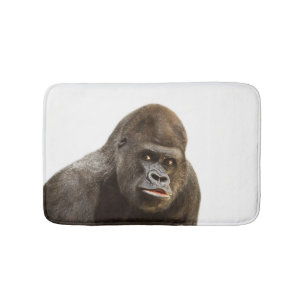 Gorilla animal wild safari jungle photo bath mat