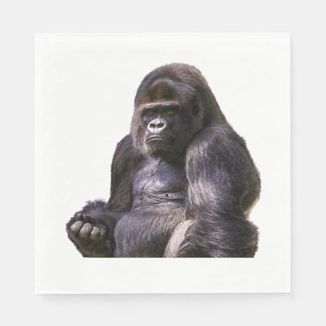 Gorilla Ape Monkey Napkin (Front)