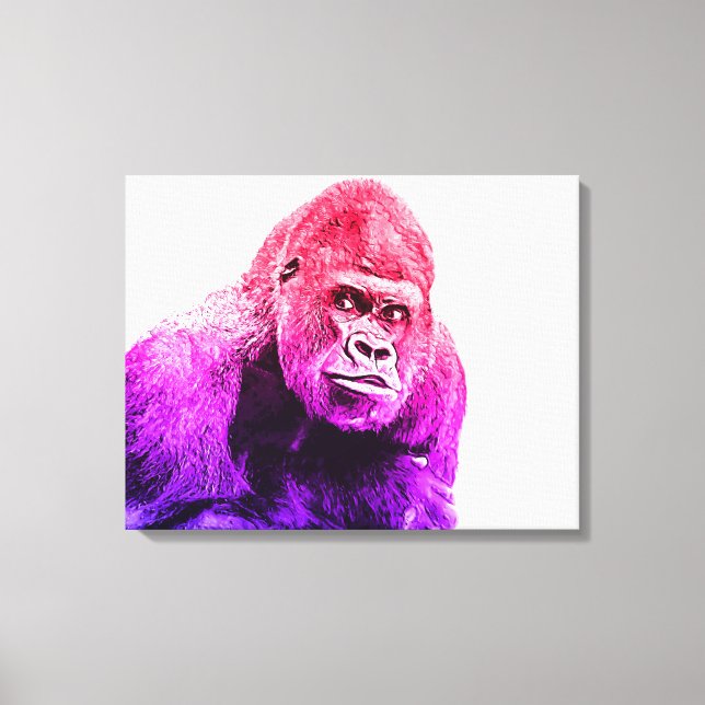 Gorilla Art Canvas Print (Front)