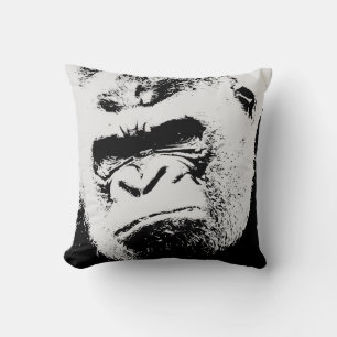 Gorilla Artwork Throw Pillow