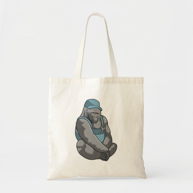 Gorilla as Craftsman with Wrench Tote Bag (Front)
