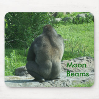 gorilla backside, Moon Beams Mouse Pad