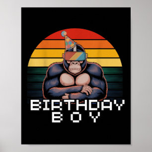 Gorilla Birthday Decorations Monkey Tag Vr Gamer F