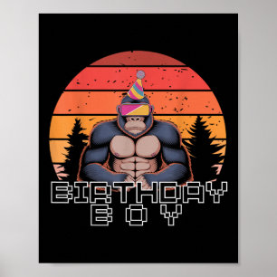 Gorilla Birthday Decorations Monkey Tag Vr Gamer F