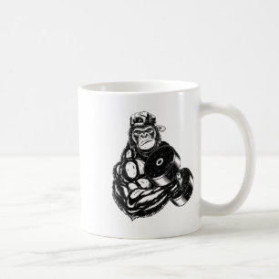 Gorilla Bodybuilder Gym Weightlifting Tee Workout  Coffee Mug