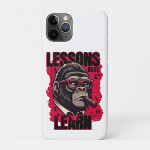 Gorilla Boss Lessons Learn iPhone Case 
