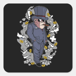 Gorilla Boss Square Sticker