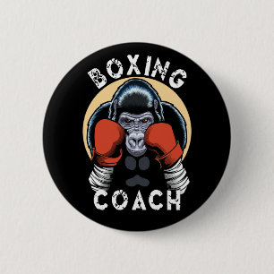 Gorilla Boxing Coach - Sports Trainer 2 Inch Round Button