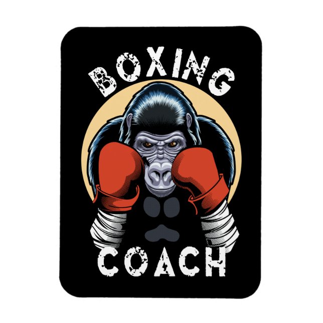 Gorilla Boxing Coach - Sports Trainer Magnet (Vertical)