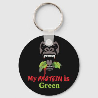 Gorilla Button Key Ring