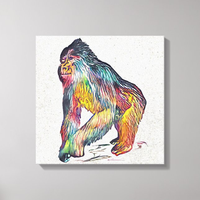 Gorilla Canvas Print (Front)