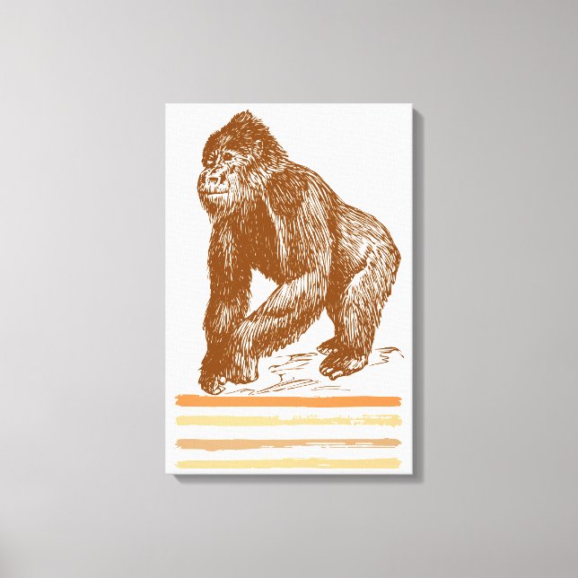 Gorilla Canvas Print (Front)