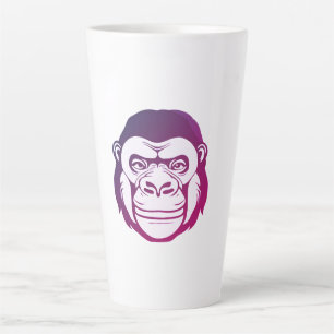 Gorilla Cartoon Drawing Latte Mug
