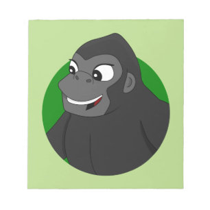 Gorilla Cartoon Notepad