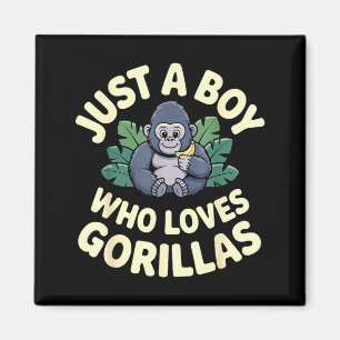 Gorilla Costume For Boys Men Kid Animal Lover Monk Magnet