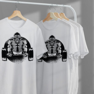 Gorilla Dumbbell   T-Shirt