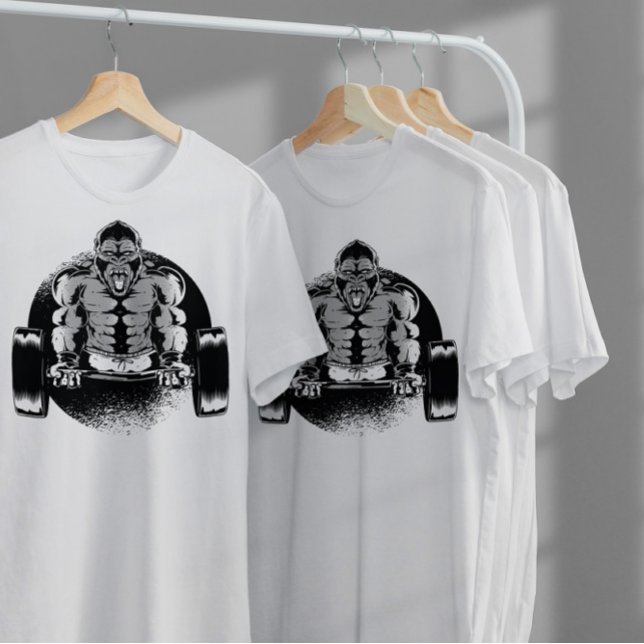Gorilla Dumbbell   T-Shirt (Creator Uploaded)