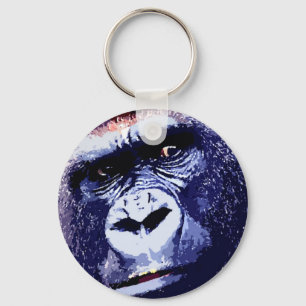 Gorilla Face Keychain