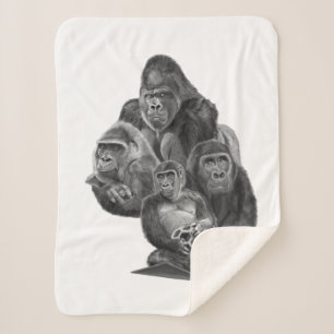 Gorilla Family Blanket Gorilla family blanket (Gor