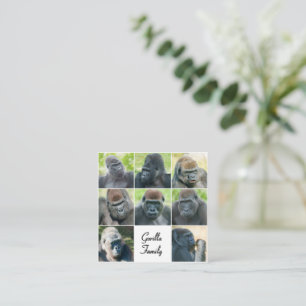 Gorilla Family Enclosure Card