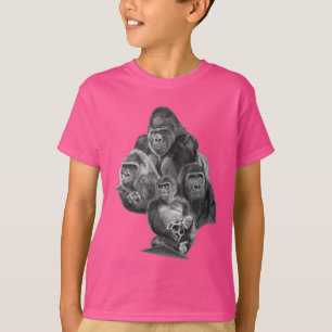Gorilla Family T-shirt (ゴリラ家族のT-シャツ)Gorilla Life