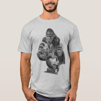 Gorilla Family T-shirt Gorilla Life