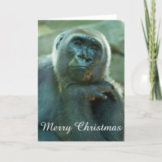 Gorilla - Fed Up Holiday Card