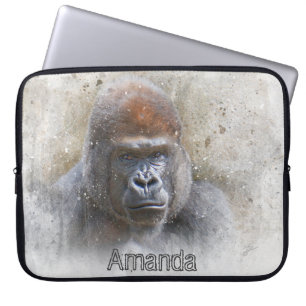 Gorilla Great Ape Animal Photography Modern Laptop Sleeve