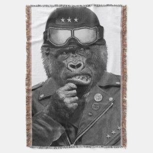 Gorilla Guy Throw Blanket