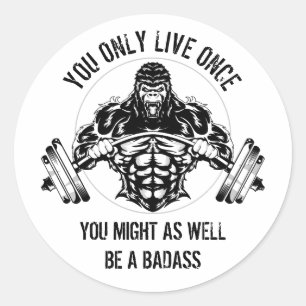 Gorilla Gym Classic Round Sticker