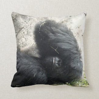Gorilla Headache Throw Pillow
