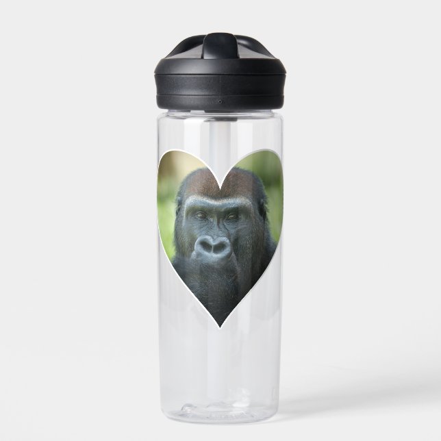 Gorilla Heart Water Bottle (Front)