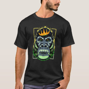 Gorilla  Humour King Angry Ape Monkey Primate Maca T-Shirt
