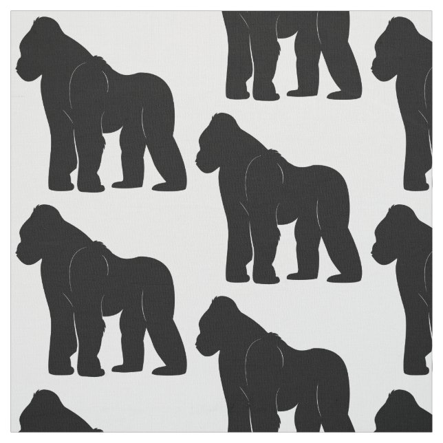 Gorilla in Silhouette Fabric (Swatch)