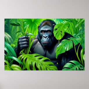 GORILLA IN THE RAINFOREST 6 POSTER