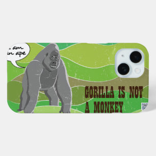 Gorilla is not a monkey iPhone 15 case