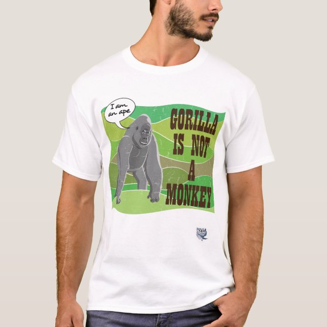 Gorilla is not a monkey T-Shirt (Front)