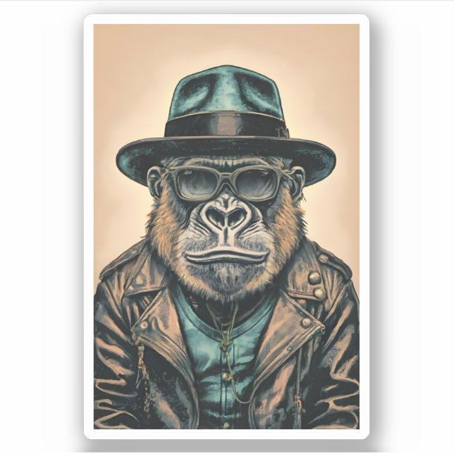 Gorilla Leather Jacket (Front)