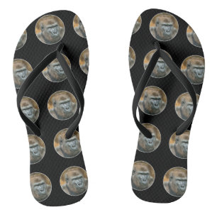 Gorilla Lope (Round Design) Flip Flops