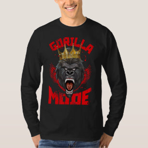 Gorilla Mode Fitness Gym Motivation Beast Workout  T-Shirt