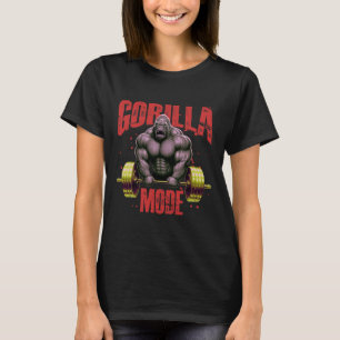 Gorilla Mode Weightlifting Gym Bodybuilding Workou T-Shirt