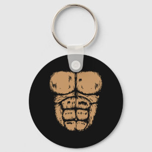 Gorilla Monkey Belly Chest Costume Diy Halloween  Keychain