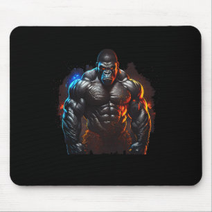 Gorilla Monkey Gym Wear Bodybuilding Workout Motiv Mouse Pad