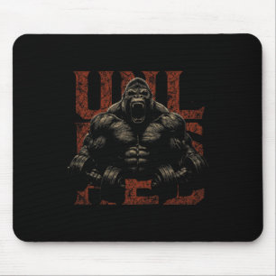 Gorilla Monkey Gym Wear Bodybuilding Workout Motiv Mouse Pad